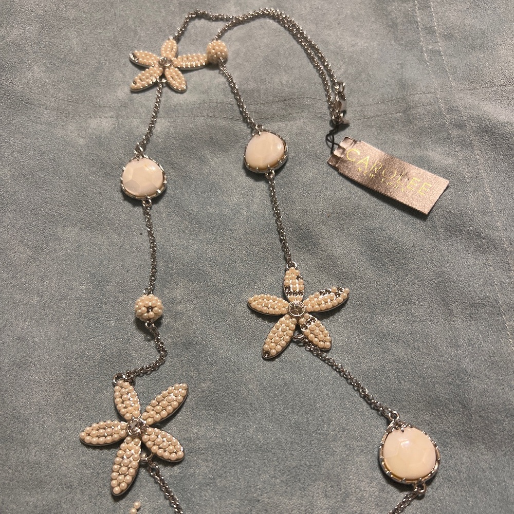Starfish beaded necklace as is
